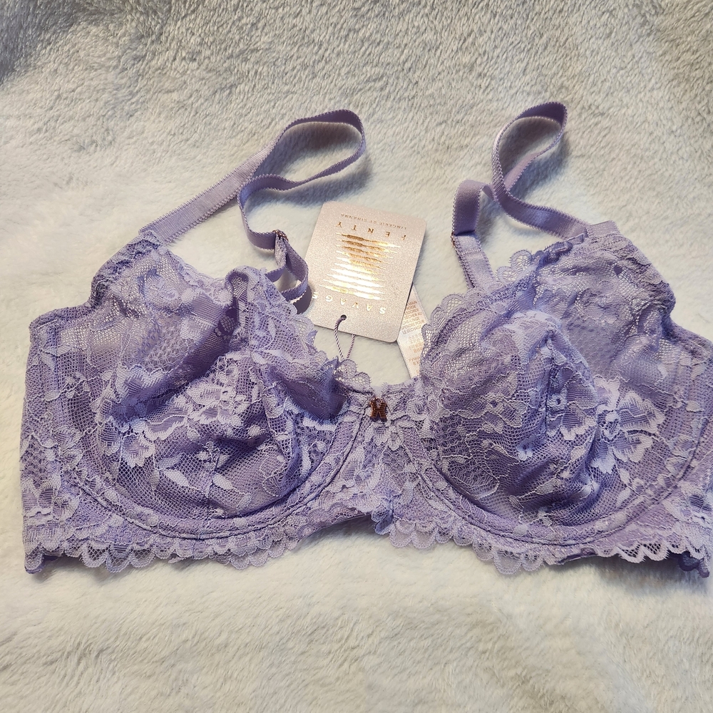 Savage X Fenty Lace Bra in Light Purple